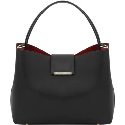 Beuteltasche aus Leder