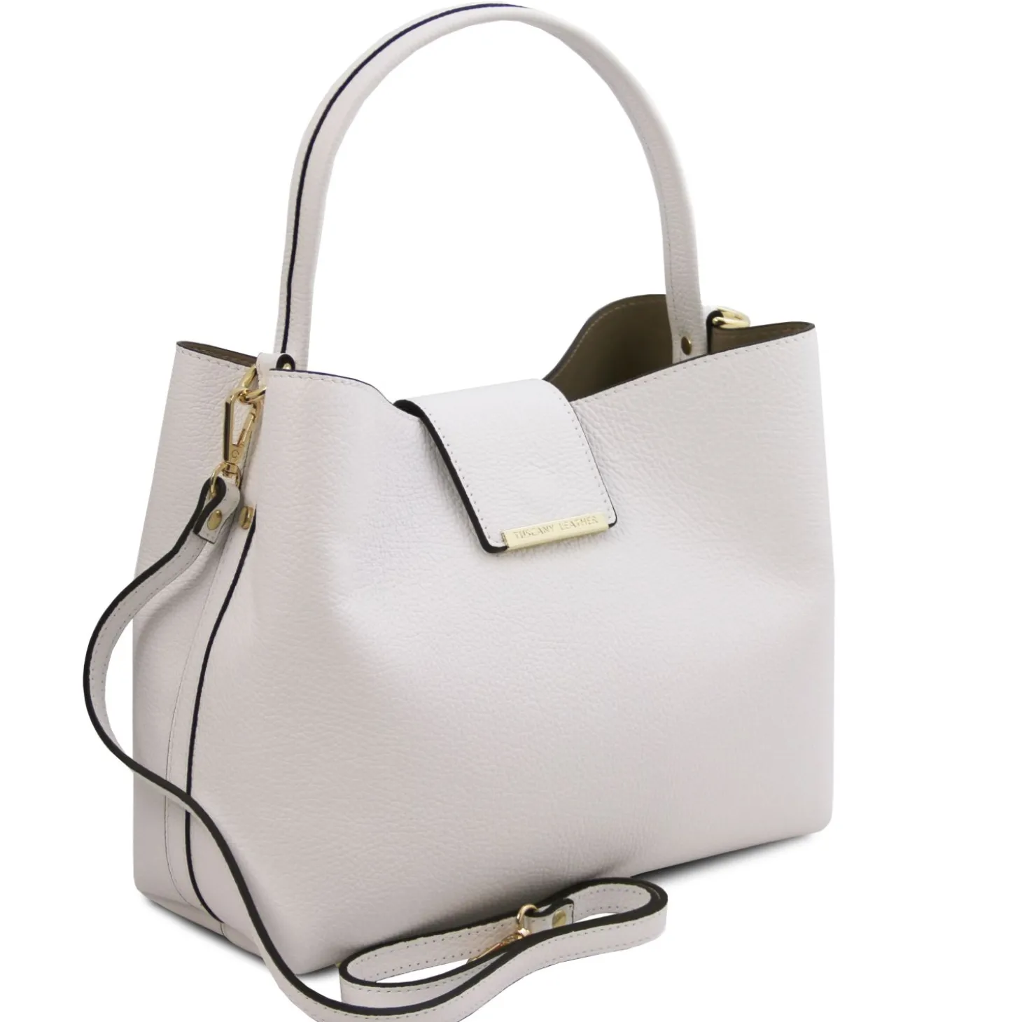 Beuteltasche aus Leder