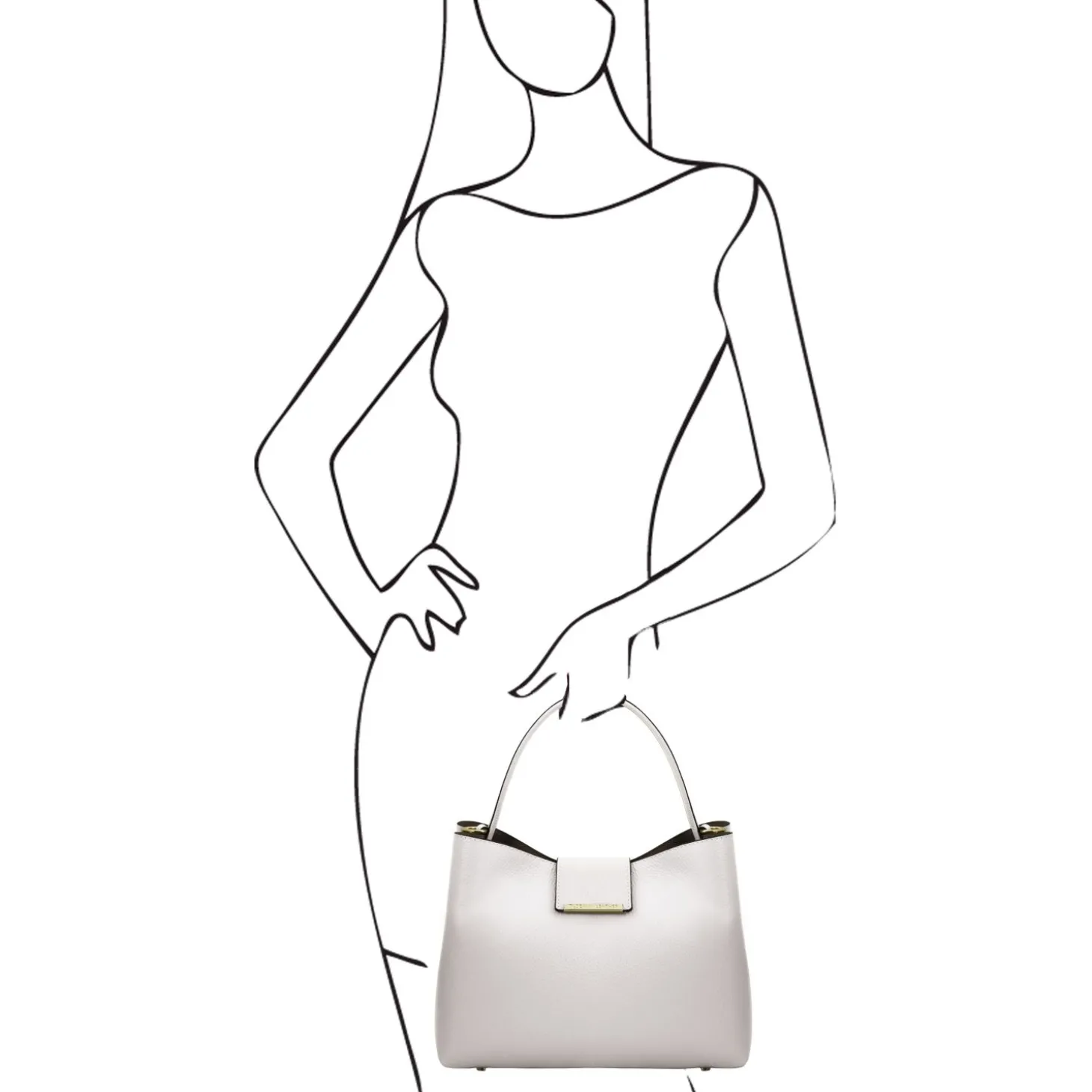 Beuteltasche aus Leder
