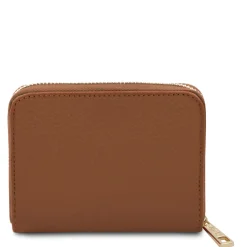 Beuteltasche aus Leder und Exklusive Damenbrieftasche aus Leder mit Rundum-Reißverschluss