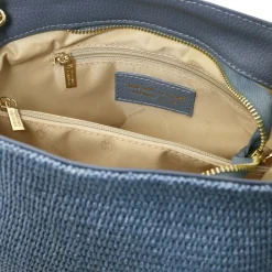 Beuteltasche mit Stroheffekt