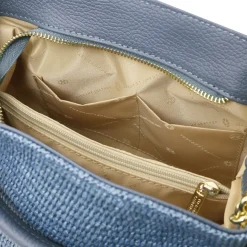 Beuteltasche mit Stroheffekt