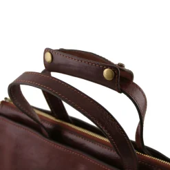 Damen - Aktentasche aus Leder 3 Fächer
