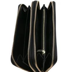 Doppel Rundum-Reißverschluss Damenbrieftasche aus Leder