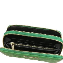 Doppel Rundum-Reißverschluss Damenbrieftasche aus Weichem Leder