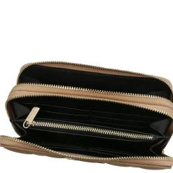 Doppel Rundum-Reißverschluss Damenbrieftasche aus Weichem Leder