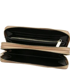 Doppel Rundum-Reißverschluss Damenbrieftasche aus Weichem Leder