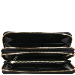 Doppel Rundum-Reißverschluss Damenbrieftasche aus Leder