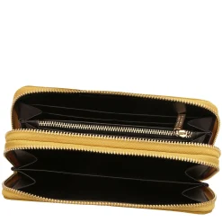 Doppel Rundum-Reißverschluss Damenbrieftasche aus Weichem Leder