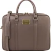 Elegante Laptop Aktentsche aus Saffiano Leder