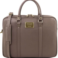 Elegante Laptop Aktentsche aus Saffiano Leder