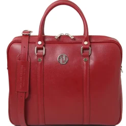 Elegante Laptop Aktentsche aus Saffiano Leder