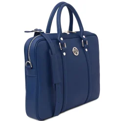 Elegante Laptop Aktentsche aus Saffiano Leder
