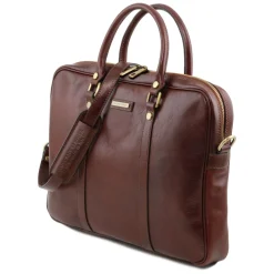 Elegante Laptop Aktentsche aus Leder