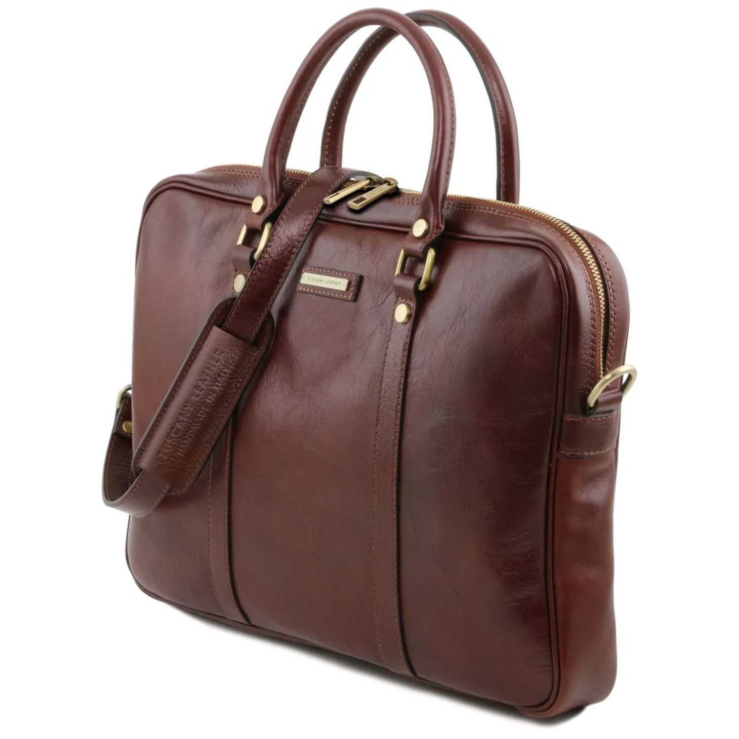 Elegante Laptop Aktentsche aus Leder