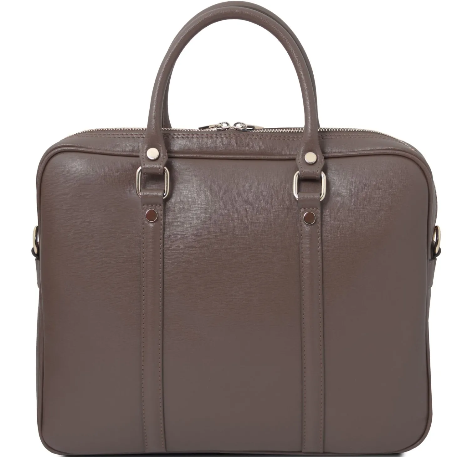 Elegante Laptop Aktentsche aus Saffiano Leder
