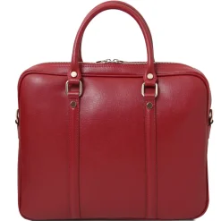 Elegante Laptop Aktentsche aus Saffiano Leder