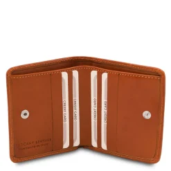 Exklusive Brieftasche aus Leder mit Münzfach