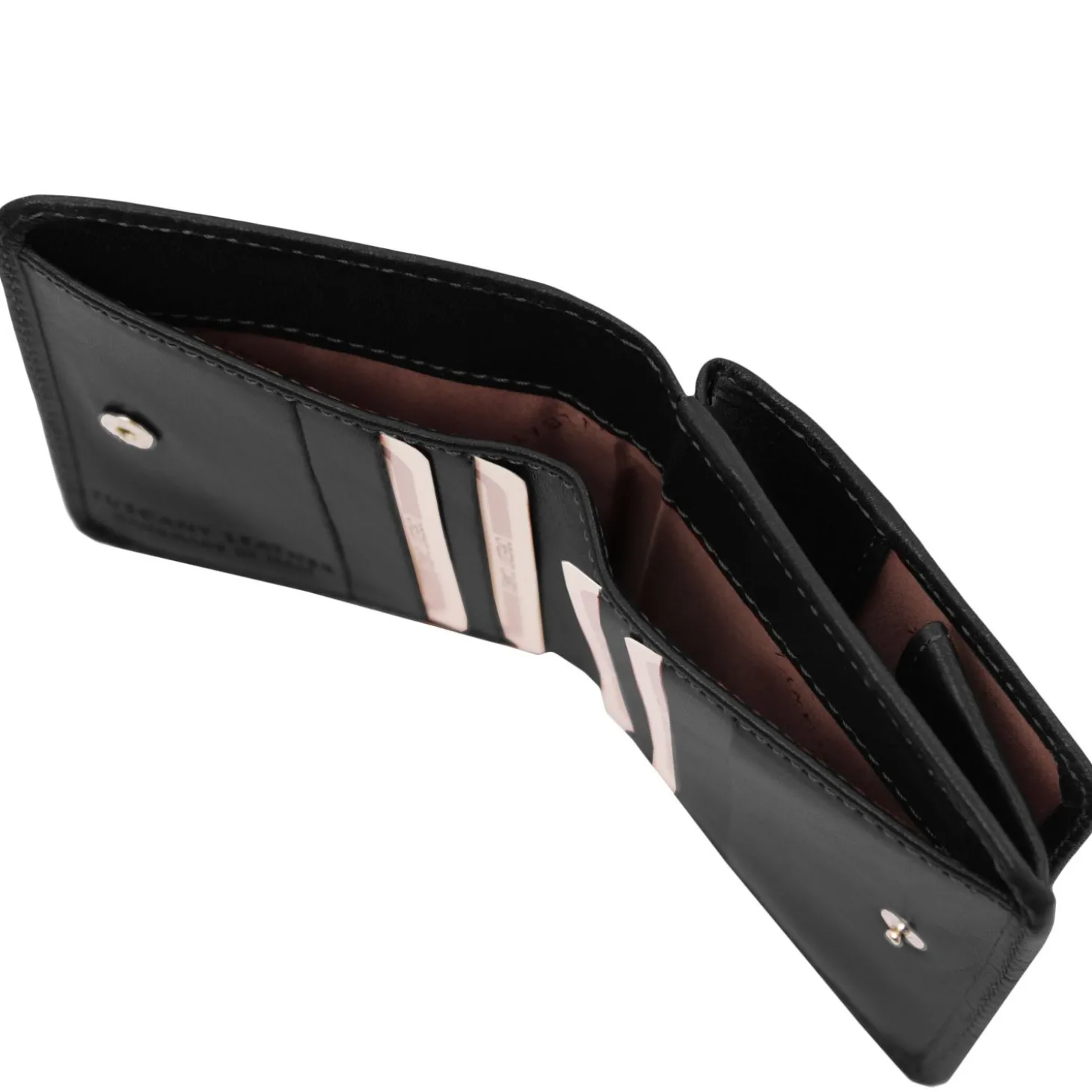 Exklusive Brieftasche aus Leder mit Münzfach