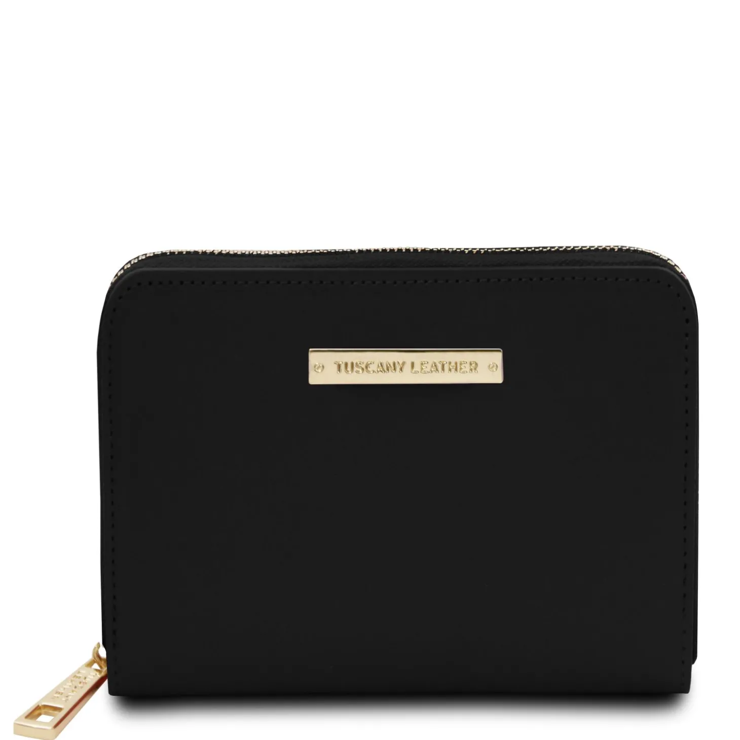 Exklusive Damenbrieftasche aus Leder mit Rundum-Reißverschluss