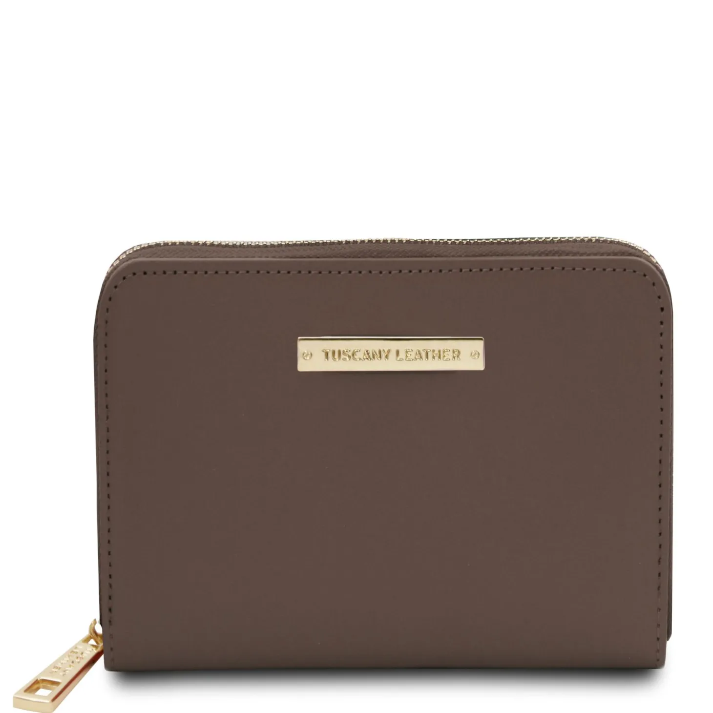 Exklusive Damenbrieftasche aus Leder mit Rundum-Reißverschluss