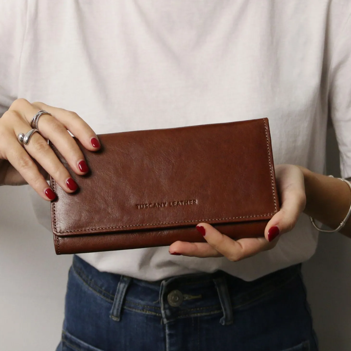Exklusive Damenbrieftasche aus Leder
