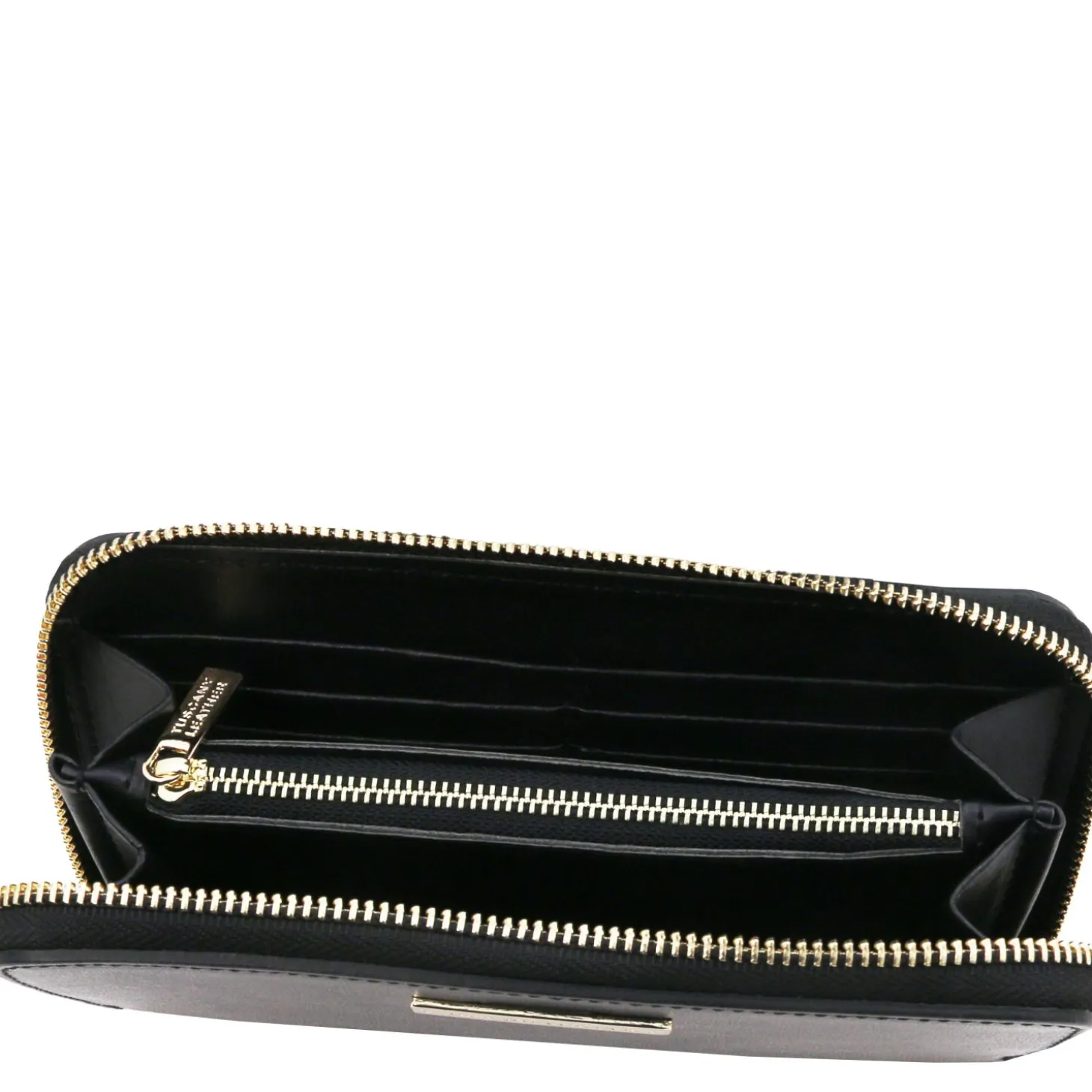 Exklusive Damenbrieftasche aus Leder mit Rundum-Reißverschluss