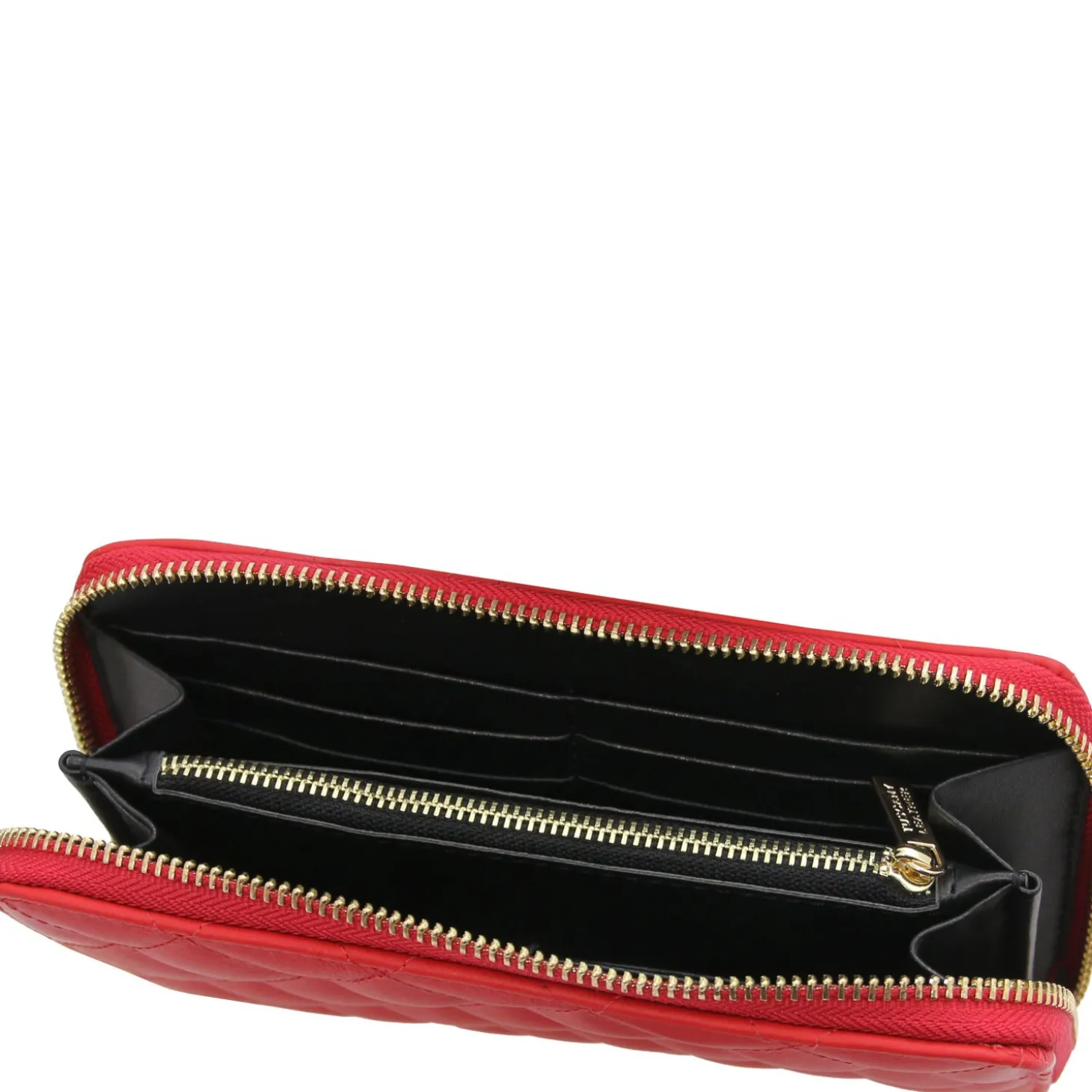 Exklusive Damenbrieftasche aus Weichem Leder mit Rundum-Reißverschluss