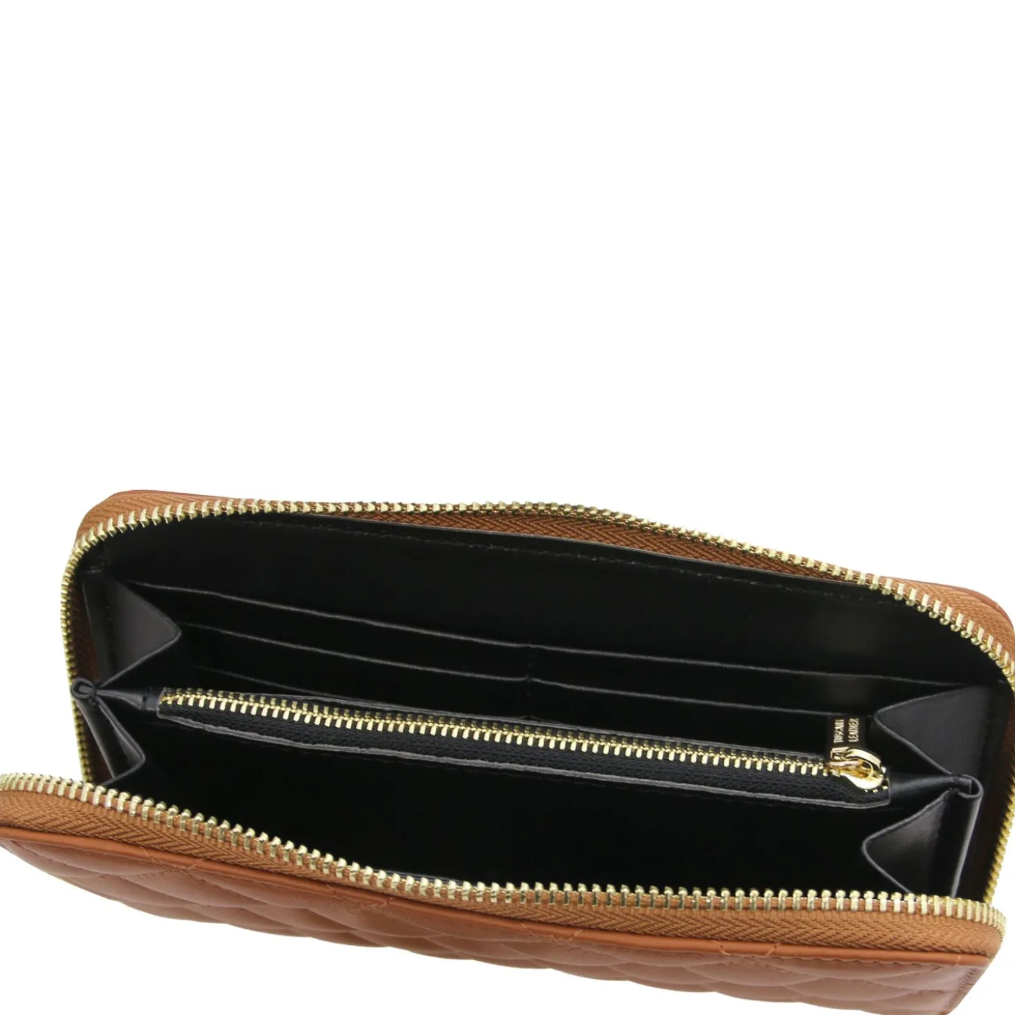 Exklusive Damenbrieftasche aus Weichem Leder mit Rundum-Reißverschluss