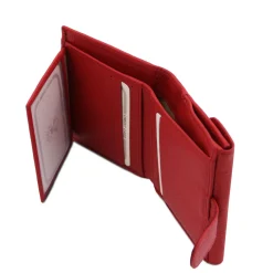 Exklusive Damenbrieftasche aus Leder mit 3 Scheinfächern und Münzfach