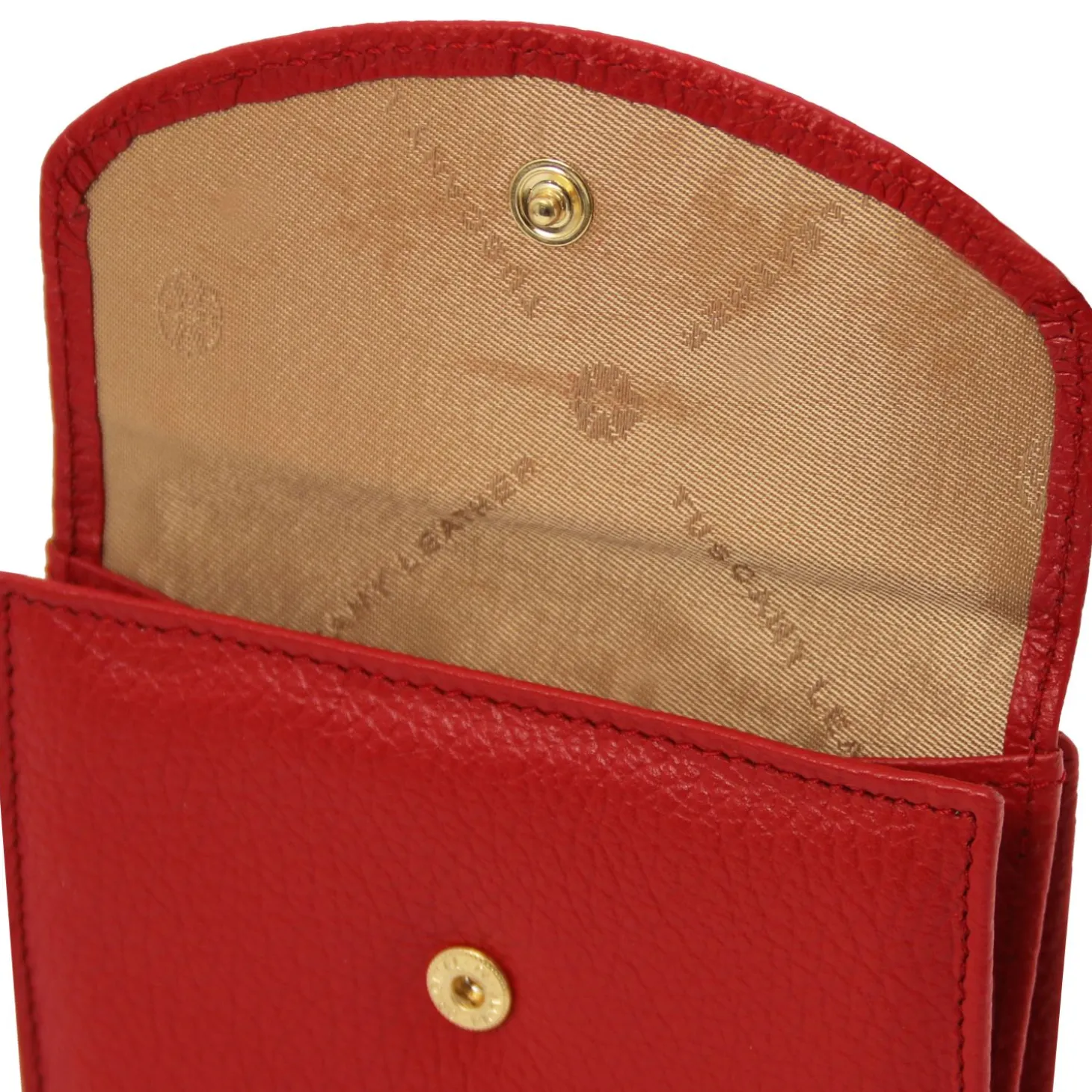 Exklusive Damenbrieftasche aus Leder mit 3 Scheinfächern und Münzfach