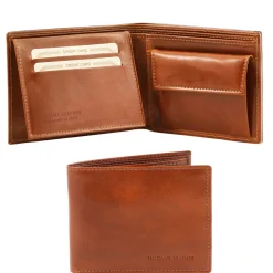 Exklusive Herren Brieftasche aus Leder mit 2 Scheinfächern und Münzfach