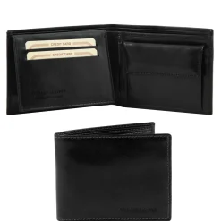 Exklusive Herren Brieftasche aus Leder mit 2 Scheinfächern und Münzfach