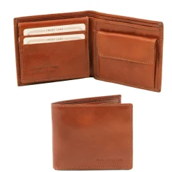Exklusive Herren Brieftasche aus Leder mit 3 Scheinfächern und Münzfach