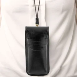 Exklusives Brillenetui aus Leder/Smartphone Etui aus Leder Gross