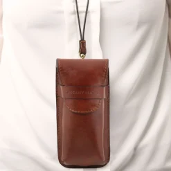 Exklusives Brillenetui aus Leder/Smartphone Etui aus Leder Gross
