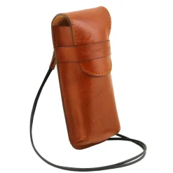 Exklusives Brillen-/Smartphone-/Uhren - Etui aus Leder