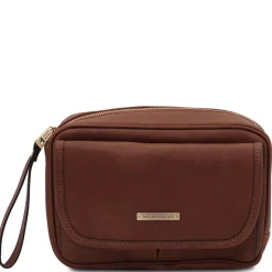 Handgelenktasche/Herrentasche aus Leder