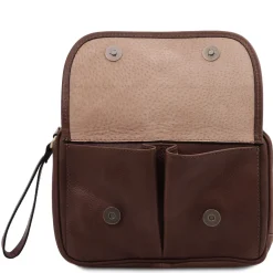 Handgelenktasche/Herrentasche aus Leder