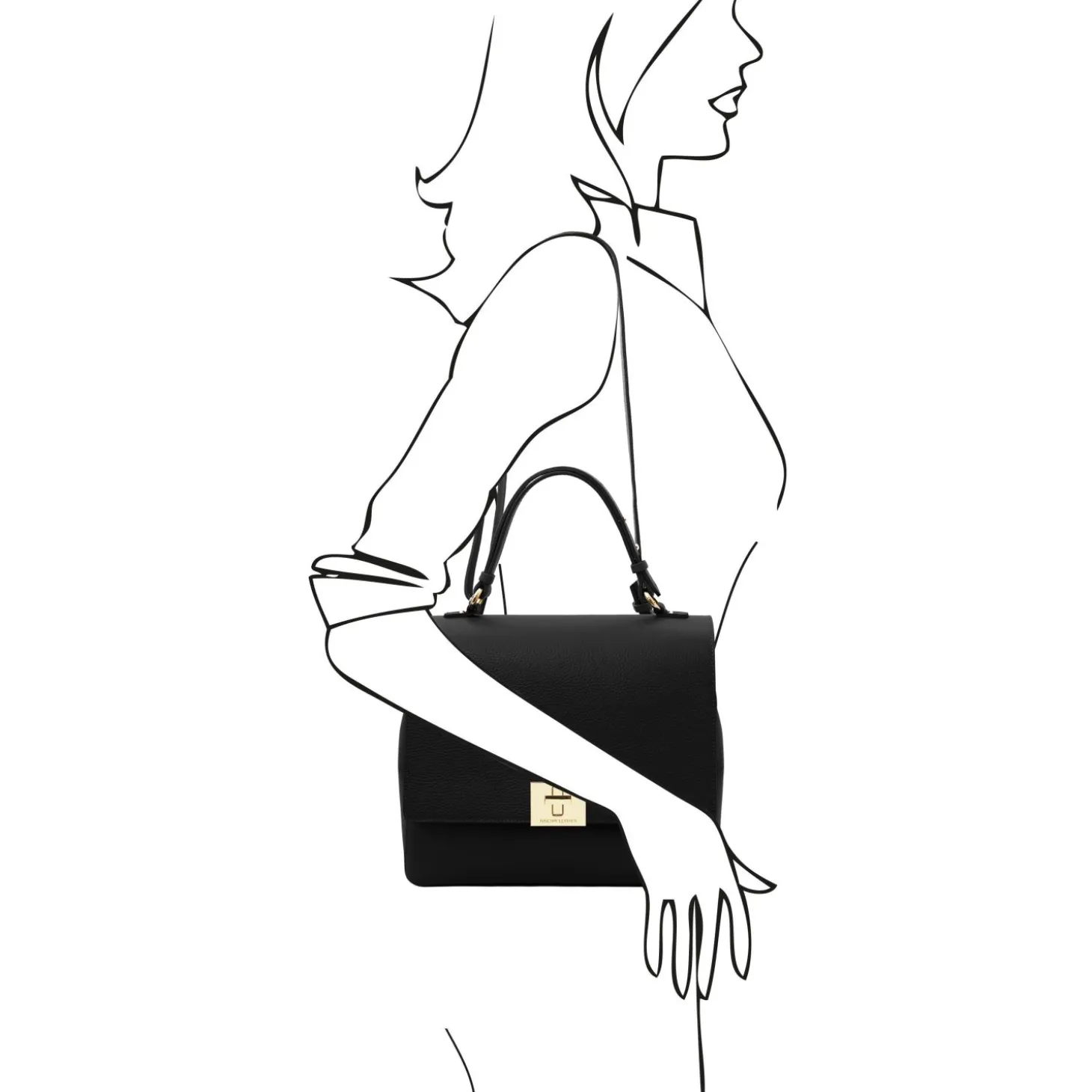 Handtasche aus Kalbsleder