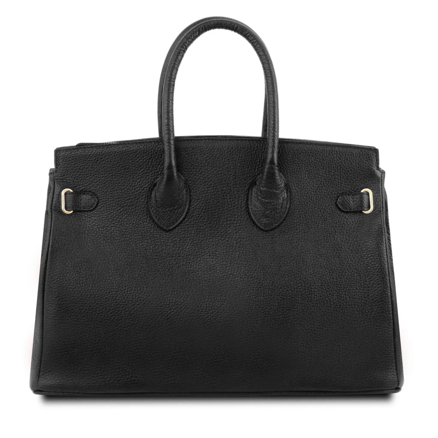 Handtasche aus Leder mit Goldfarbenen Beschläge