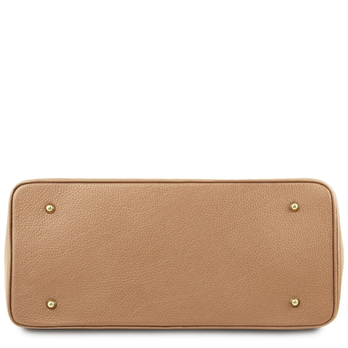 Handtasche aus Leder mit Goldfarbenen Beschläge