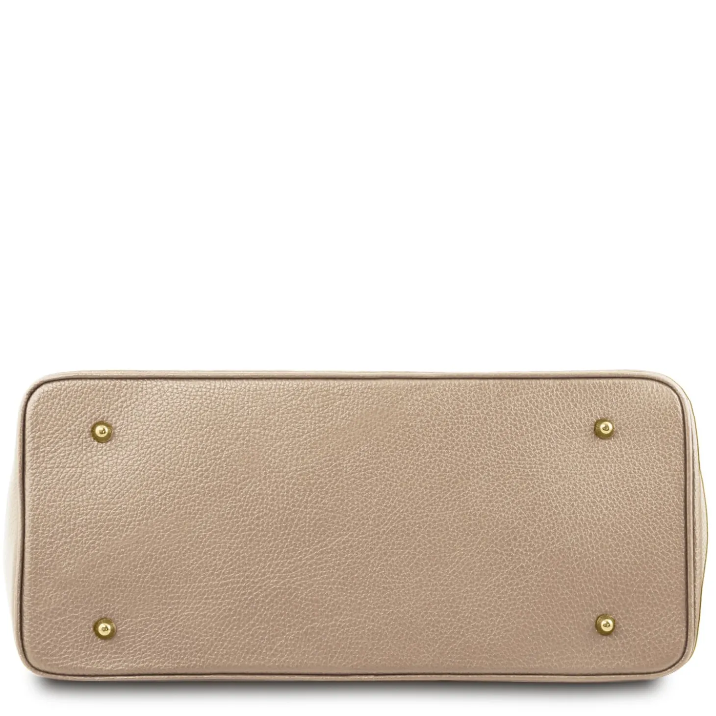 Handtasche aus Leder mit Goldfarbenen Beschläge