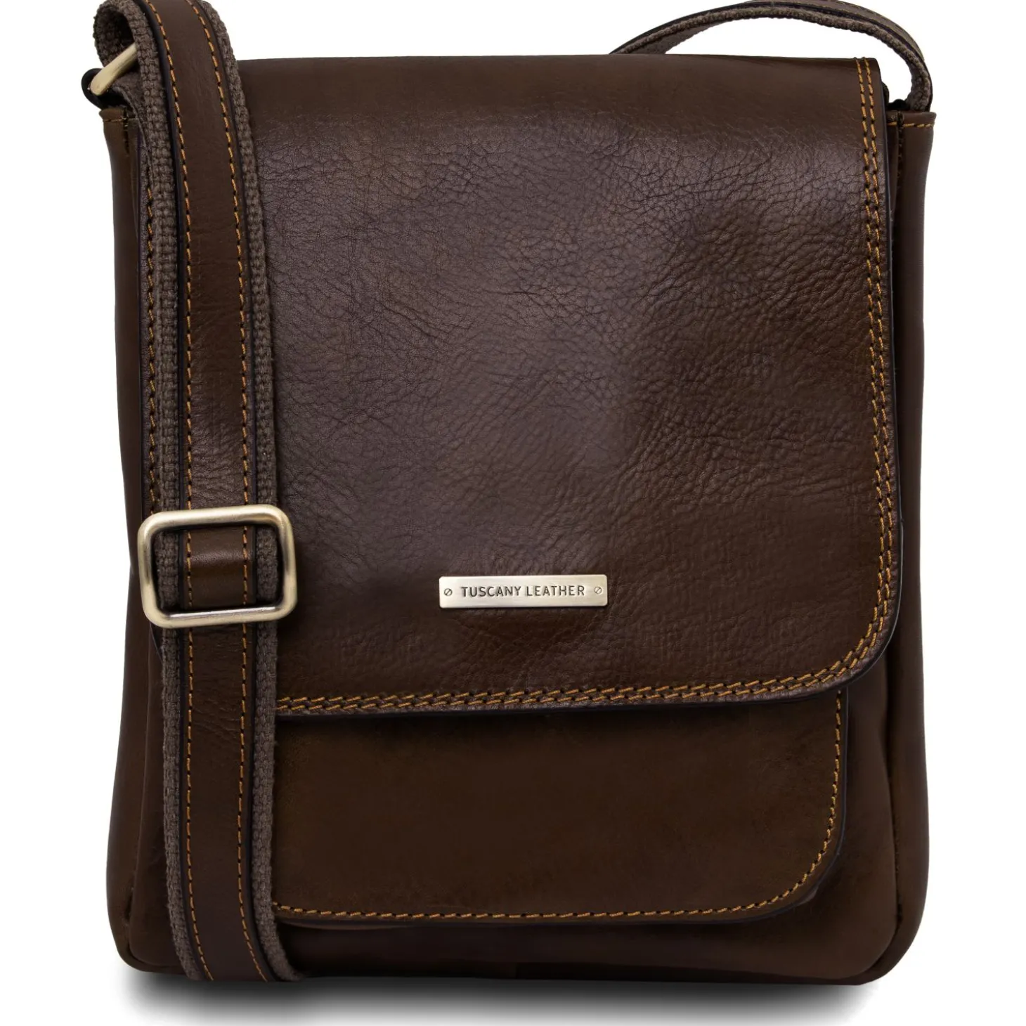 Herrentasche aus Leder mit Vordertasche