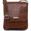 Herrentasche aus Leder mit Vordertasche