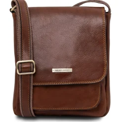 Herrentasche aus Leder mit Vordertasche
