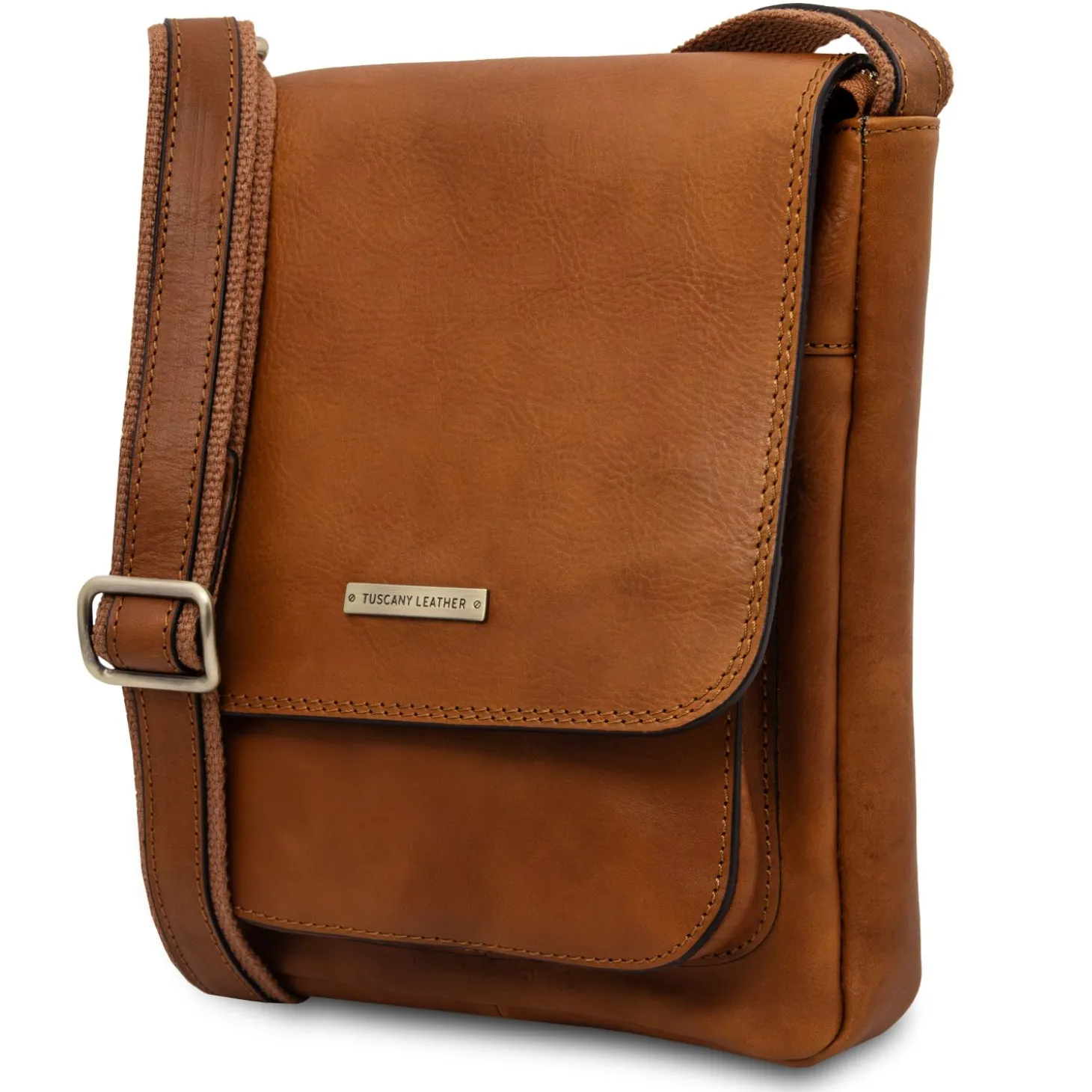 Herrentasche aus Leder mit Vordertasche