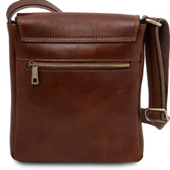 Herrentasche aus Leder mit Vordertasche
