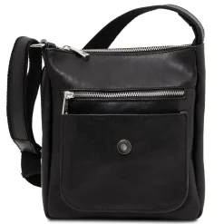 Herrentasche aus Leder mit Vordertasche