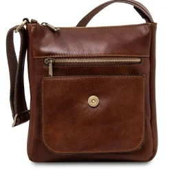 Herrentasche aus Leder mit Vordertasche